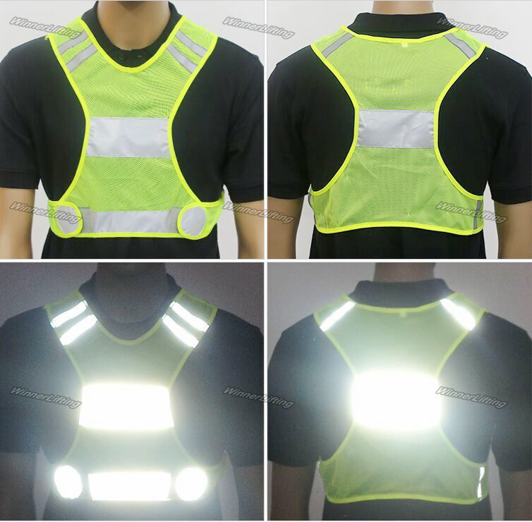 Sport Clothing High-Viz Reflective Running Vest with bands