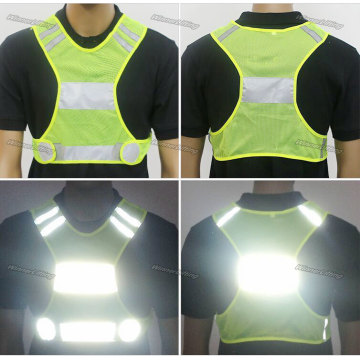 Vestuário Esportivo High-Viz Reflective Running Vest com bandas