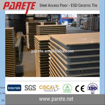 Ceramic finish raised access floor