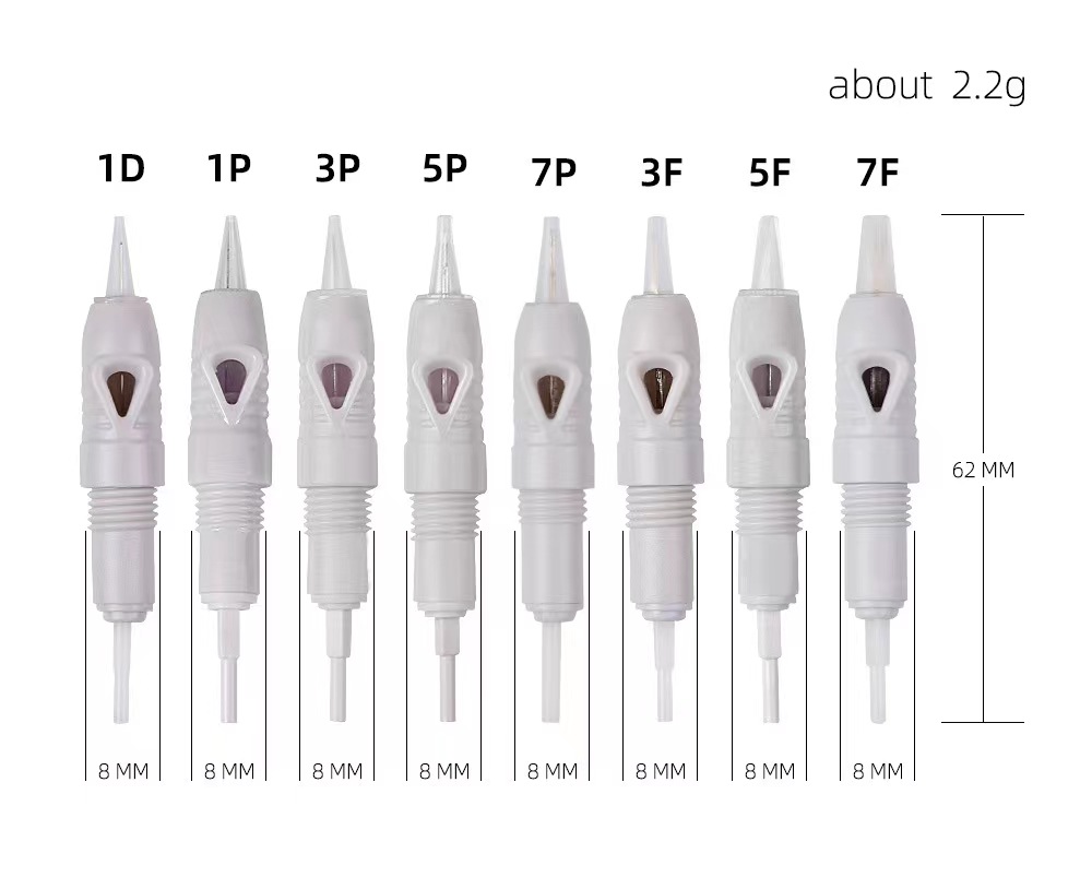 ビューティー製品パーマネントアイブローチャーマントタトゥーマシンニードル8型タイプ1d 1p 3p 3fp 5p 5fp 7p 7fp
