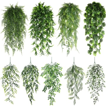 Artificial Ferns and Vines for Wall Hangings and Decor