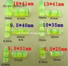 cylindrical spirit level vials
