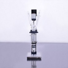 Inner cooling chemical vacuum 1l jacketed glass reactor