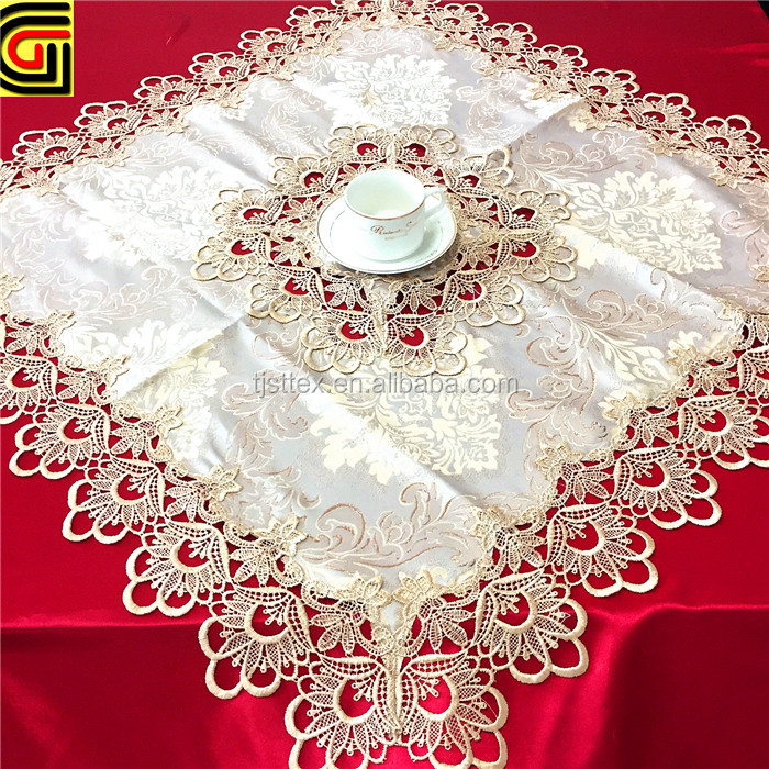 jacquard fabric lace table cloth