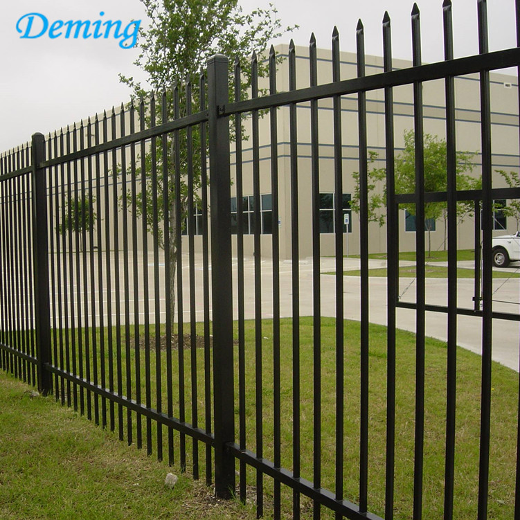 Powder Coated Security Zinc Steel Fence