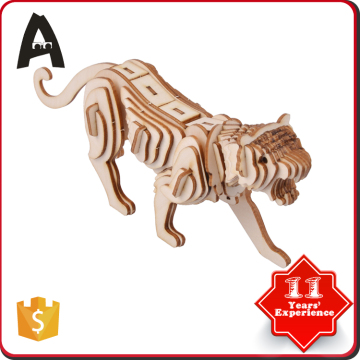 Latest product high quality games 3d puzzle wood lion