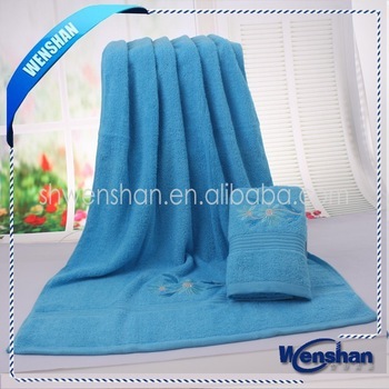 Cheap Bright Color Cotton Jacquard Hotel Towel Hotel Bath Towel