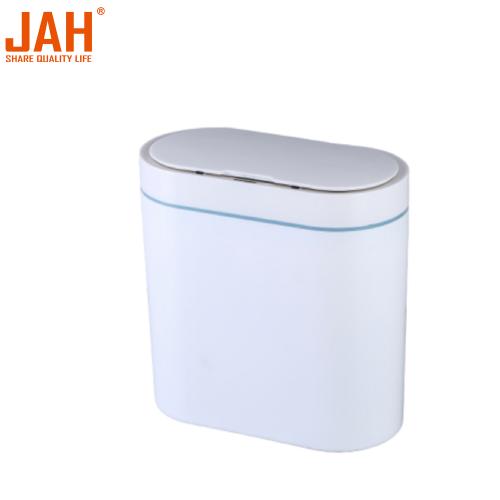 Contenedor de basura con sensor impermeable ovalado de plástico JAH 8L