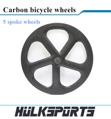 700c carbon five spoke wheel tubular 5 spoke carbon road bicycle rim carbon 5 spoke track bicycle wheel