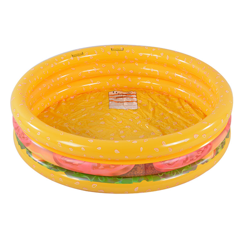 Hamburger kiddie piscine gonflable piscine