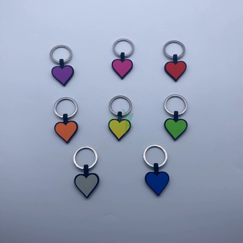 Tag Silicone silenzioso a forma di cuore tag