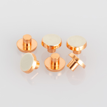 Silver Solid Electrical Bimetal Rivet Contact Switch Parts for Contactor