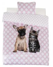100% Polyester Duvet Covet Dog & Cat Print