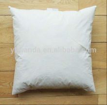 wholesale the cheap plain feather filled pillow cushion pads manufacturer Yangzhou Wanda