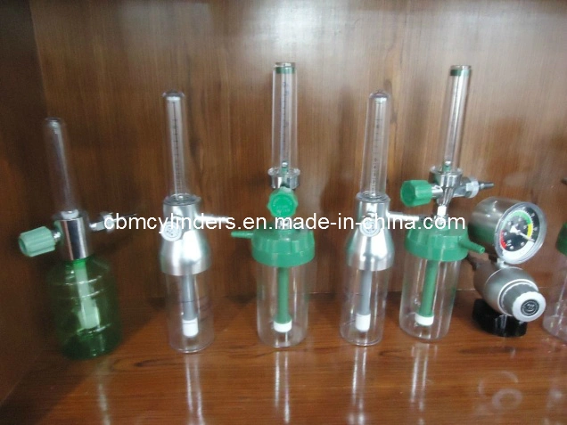 Medical Oxygen Reducer with Humidifier Bottle, Brass-Made Oxygen Flow Regulator