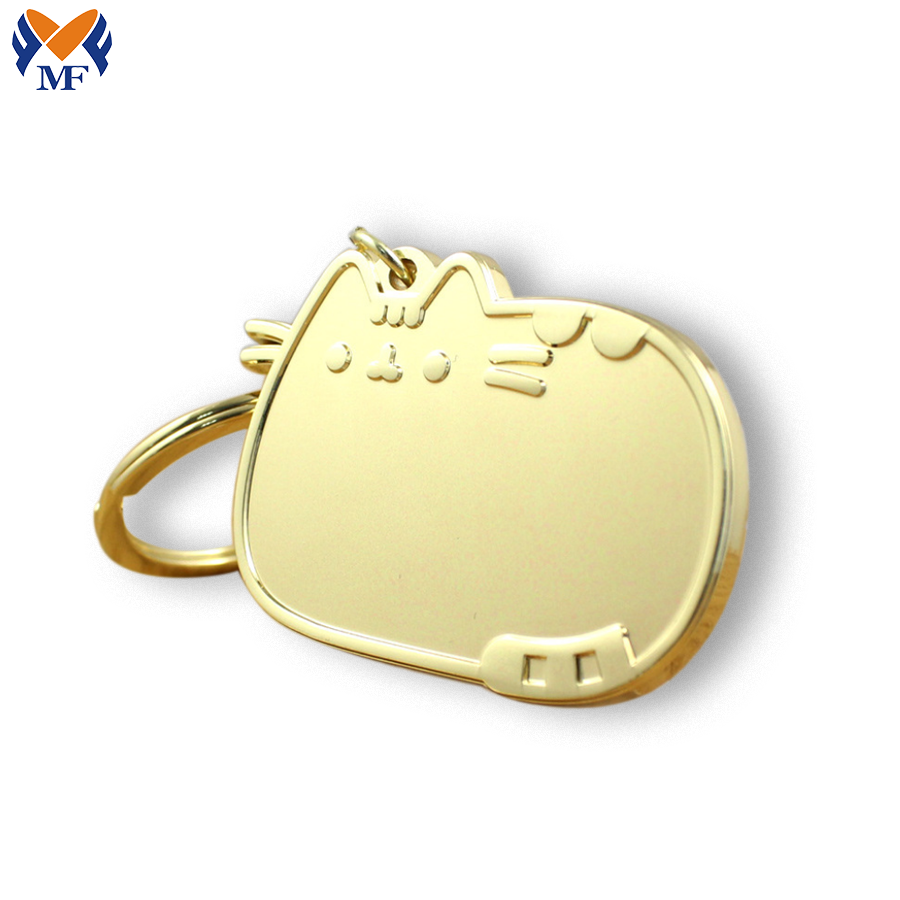 Metalen aangepaste gouden zilveren souvenir medaillon sleutelhanger