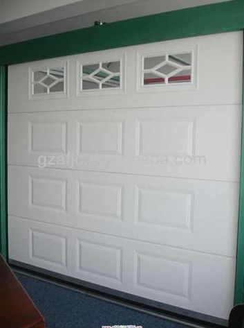 Guangzhou home automatic sectional garage doors, remote garage doors, designer doors