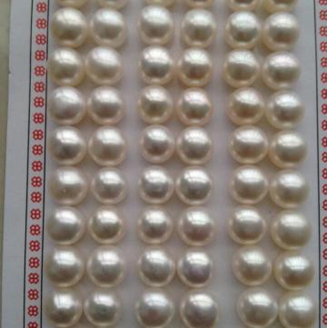 7.5-8MM Half Hole Button Pearl Loose Beads