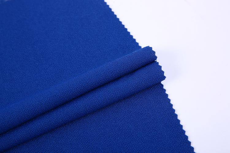 95% poly 5% spandex knitted plain double sided crepe koshibo bubble crepe fabric