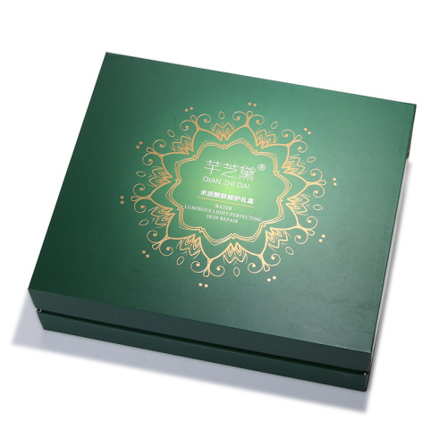 맞춤형 뚜껑 병 포장 선물 상자 녹색