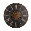 18 Inch Wooden Rustic Gear Wall Clock