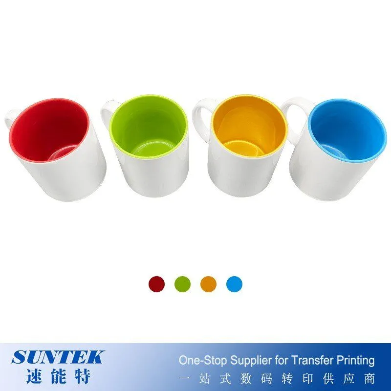 Solid Color Inside Personalized Sublimation Custom Coffee Mugs