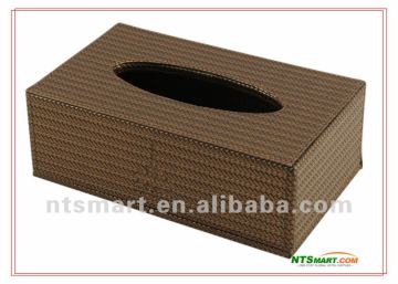 hotel guestroom rectangle wicker tissue box