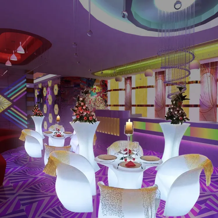 Contemporary LED Cube Seating for Chic Outdoor Gatherings