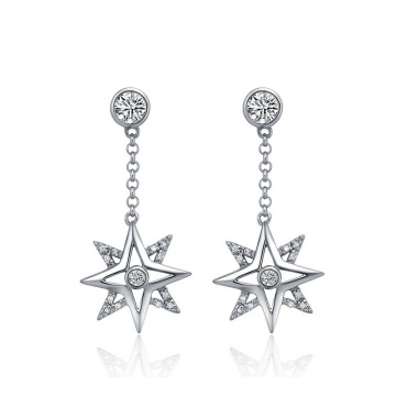 factory colorful round china crystal statement earring