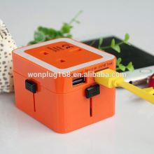 2014 top sale high quality world travel adapter deluxe wine gift set