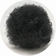 Recycle Polyester Fiber 60D 80MM Black Dope Dyed PSF for Spinning