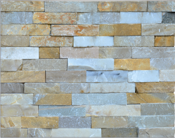 wall facing natural stone , cement back decorative cultural stone ,stone panel