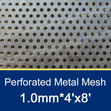 1.0mm Stainless Perforated Metal Sheets 4'x8'