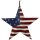 Kim loại yêu nước Old Glory Americana Flag Barn Star