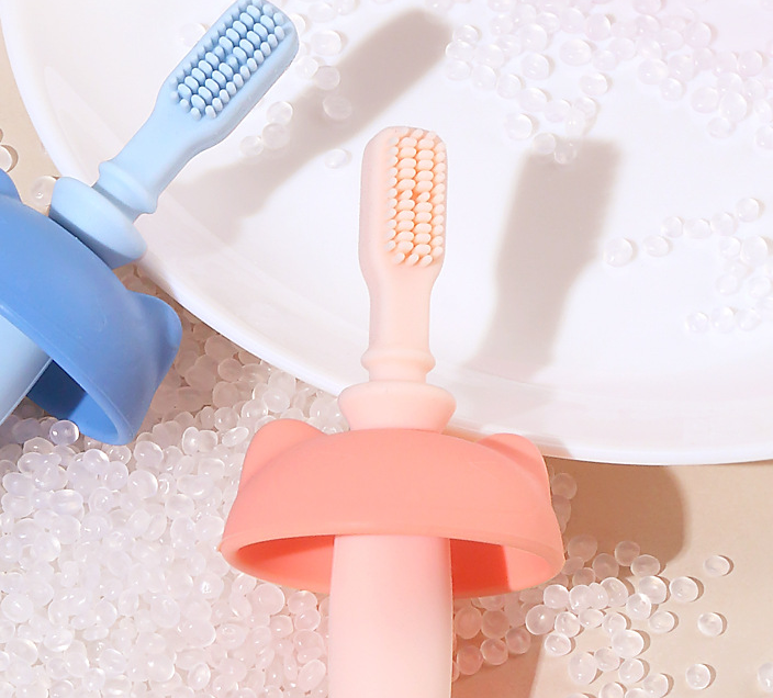 آمنة الدب الطفل تنظيف الأسنان فرشاة الأسنان مكافحة الاختناق الدرع