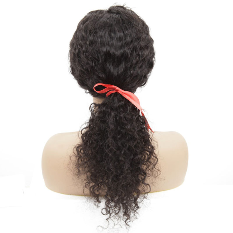 Eli Full Lace Wigs Water Wave 100% Brazilian Virgin Human Hair For Black Women