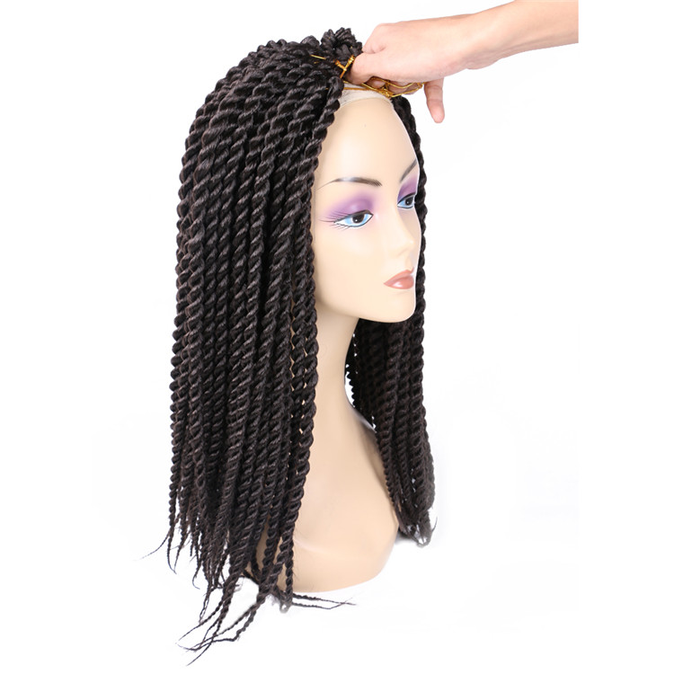 12Strands/Pack Thick Twist Braids Big Senegalese Braids Prelooped Crochet Hair Synthetic Extensions 14 18 22inch