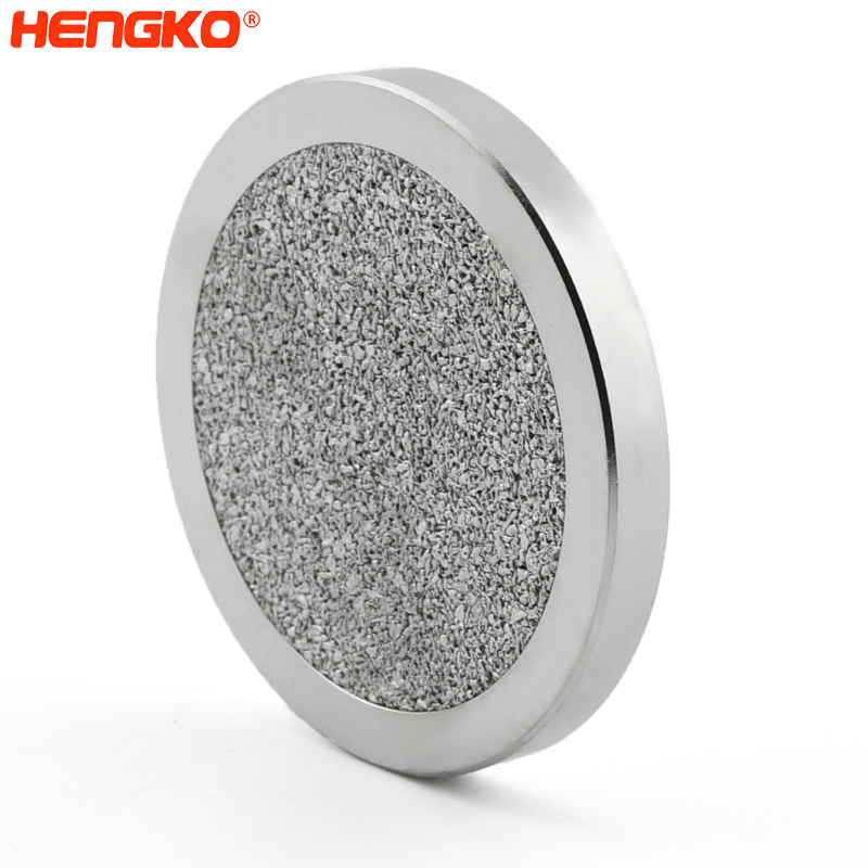 Reusable Microns Sintered Stainless Steel Filter Disc With Steel Sealing Ring for Food and pharmaceutical industries