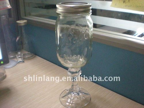 Elegant decorative glass jars