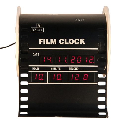 Relógio Digital com Alarme no Modo de Filme Vertical