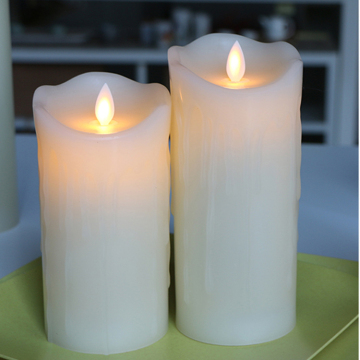 customised moving flame LED Candles as wedding gifts