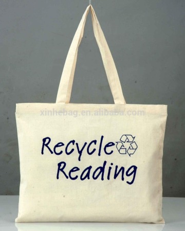 Natural recycled cotton bag