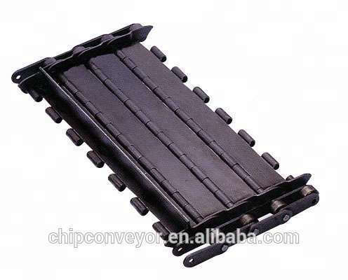 31.75mm,Black color steel material steel conveyor belt chip conveyor belt