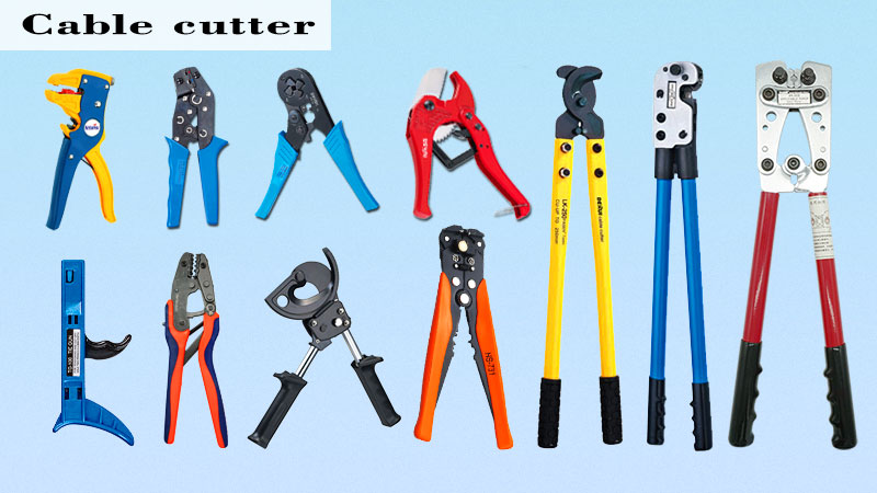 Easily weight adopted ratchet heavy duty wire optical fiber cable cutter