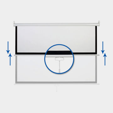 Professional Drop-Down 100 Inch Manual Projection Screen
