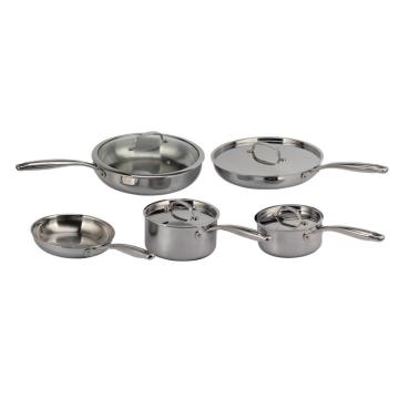 5 pieces Tri-ply saucePans and SaucePots Set