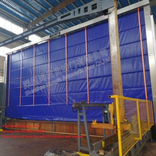 Perindustrian Stacking Pintu Berkelajuan Tinggi PVC