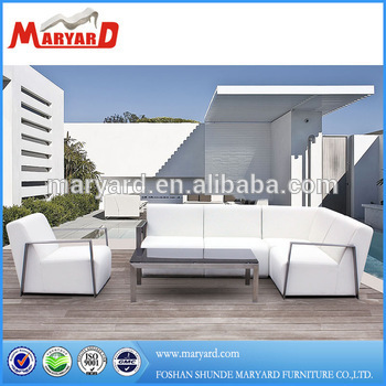 outdoor leather sofa +outdoor fabric sofa+outdoor PU sofa