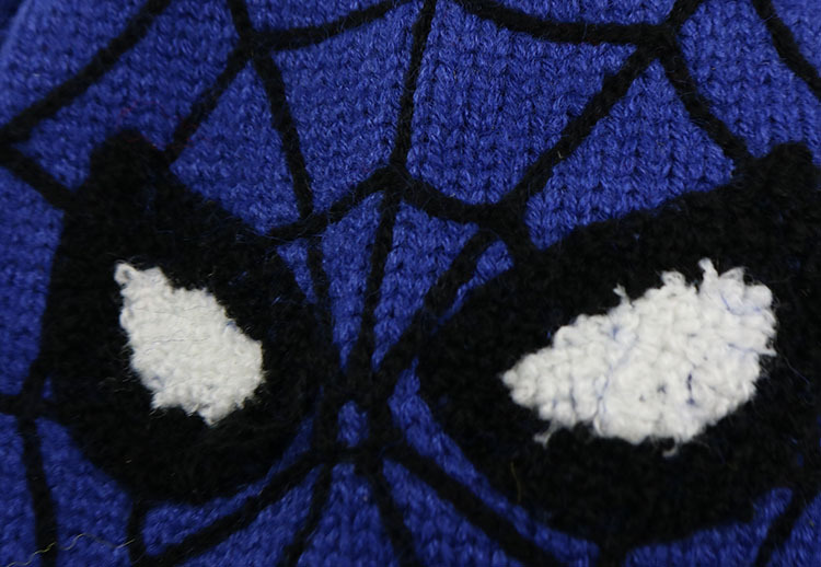 Spiderman knitted hat for winter kids (13)