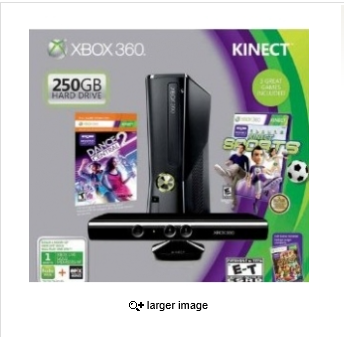 Xbox 360 250GB with Kinect Holiday Value Bundle